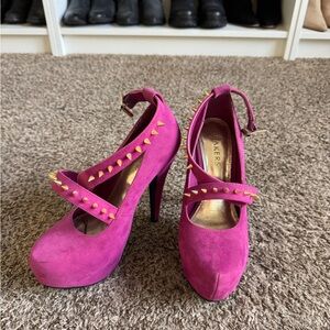 Bakers Pink Studded Women's Heels